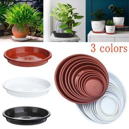 Planters Pots 3 pieces of circular sauce drip tray plastic plant waterproof indoor and outdoor garden flowerpot tray sauce 4 inches 6 inches 8 inches 10 inchesQ240517