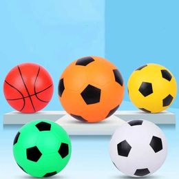 Sand Play Water Fun 6-inch inflatable small basketball toy outdoor childrens ball toy game mini inflatable football basketball toy Q240517