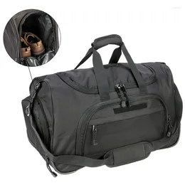 Duffel Bags 50L Travel Sports Foldable Gym Bag Carry-on Luggage Duffle With Shoes Compartment For Men Women 6 Colors