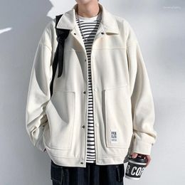 Men's Jackets Men Spring Clothing Korean Clothes Outerwear Harajuku Loose Fitting Coats Models 2024 Style Original