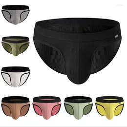 Underpants Sexy Panties Threaded Fabric Underwear Men Bragas Sexys Lingerie U-convex Calcinha Breathable Briefs Large Space Cueca Masculina