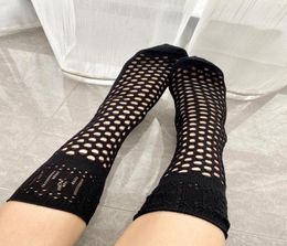 Designer Net Cotton Hosiery Socks Stockings For Women Fashion Ladies Girls Letter Sock Stocking20844266803728
