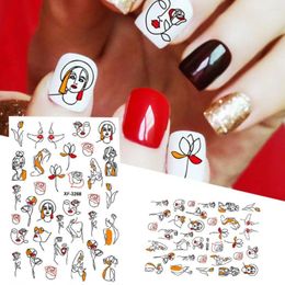Nail Stickers 3D Sticker Sexy Girls Pattern Long-lasting Unique Tools Girl's Fashion For Salon