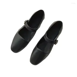 Casual Shoes Black Classic Soft Leather Mary Jane Women's Flats Party Loafers Luxury Design Korean Wedding Moccasins