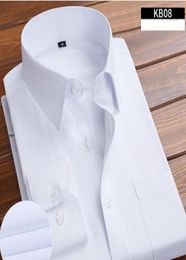 7XL 6XL Oversize Korea Style Mens Dress Shirts Fashion Blouses 2022 Long Sleeve Solid Hombre Camisa Social Men Clothing5612148