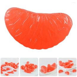 Party Decoration 40 Pcs Phone Case Grapefruit Segment Small Charms Decor Hairband Red Accessories Miniature Ornament