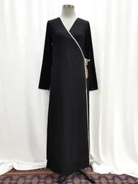 Ethnic Clothing Women Muslim Prayer Dress Black Abayas Dubai Turkey Abaya Eid Ramadan Djellaba Islamic Jalabiya Kebaya Robe Kaftan Saudi