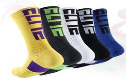 Men039s elite basketball socks new elite letter interrupted terry thickened nonslip sports socks GE34884889