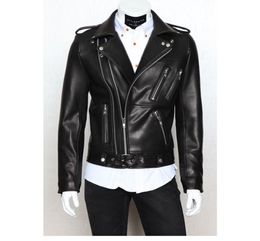 New Arrival Brand Motorcycle Leather Jackets Men039s Leather Jacket Jaqueta de Couro Masculina Mens Jackets Coats7686527