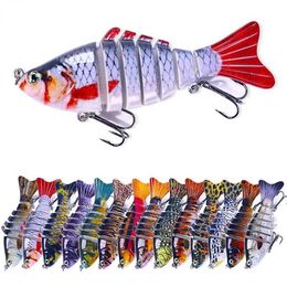 Baits Lures 10cm 15g 7-stage swimming pool Parker oval crank bait fishing bait multi joint hard bait musk sinking into Isca ArtificiaQ240517