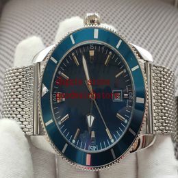 Luxury Men's watches 46MM 316L Stainless steel Movement Mechanical Automatic Mens Watch Men blue dial Wristwatches 2465