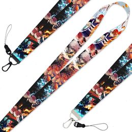 japanese anime game My Hero Academia Keychain ID Credit Card Cover Pass Mobile Phone Charm Neck Straps Badge Holder Keyring Accessories 2345