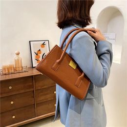 Shoulder Bags High Quality Designer Bag Crocodile Leather Women's Rectangular Large Capacity Handbag Bolsos Purses And Handbags Sac A Main