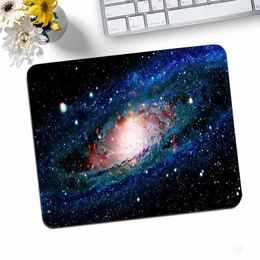 Mouse Pads Wrist Rests Galaxy Small Gaming Mouse Pad Deskmat Rubber Mat non-slip Anime Mousepad Pc Accessories Desk Protector Kaii Cute Keyboard Pads J240518