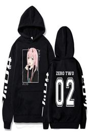 2021 Anime Hoodie Zero Two Hoodied Long Sleeve Streetwear DARLING in the FRANXX MenWomen Unisex Sport Hoody Tops Y08029934521