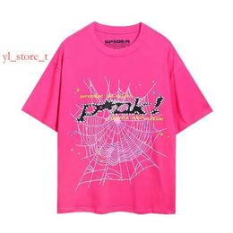 Sp5ders Designer T 2024 Summer For Men And Women Graphic Tee Clothing 555 Tshirt Pink Black White Young Thug 55555 Spiders Shirt 0133