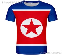 NORTH KOREA t shirt diy custom made name number prk tshirt nation flag kp korean country DPRK college print po clothing 22076546759