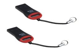 Universal 2PCS Black USB 20 Micro SD TF Flash Memory Card Reader Mini Adapter for PC Laptop Computer5742252