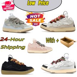 best Designer extraordinary shoes embossed Leather Curb sneakers mens womens shoe Rubber flat platform fashion scarpe schuhe Chaussures tenis