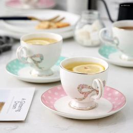 Mugs Year Gift Nordic Fashion Simplicity Ceramic Coffee Cup And Saucer Porcelain Set Tea Wedding