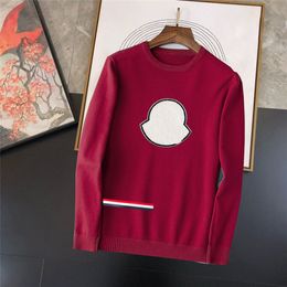 mens sweater crew neck sweaters classic Embroidery style causal Oversize Macaron colors sweatshirts