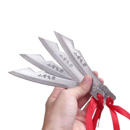Sharp Blade Training Knife Balisong Butterfly CSGO Trainer Stainless Steel Pocket Pri Practice Knife Sport Cosplay Dart Tool