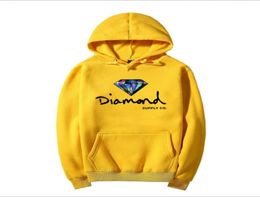 Brand DesignerStyle Lettering and diamond print Men hoodie women street fleece warm sweatshirt winter autumn fashion pullover8124171