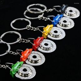 Keychains Fashionable And Exquisite Car Brake Wheel Chuck Keychain Charm Men's Women's Bag Pendant