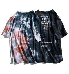 Mens Oversized T Shirt Graphic Tees Streetwear Tiedye Retro Harajuku HIP HOP Goth Punk Clothes Arrival 2021 Top Men039s TShir8658188