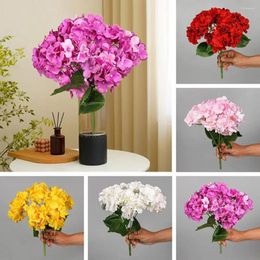 Decorative Flowers Plastic Flower Hydrangea Branch Fake Bouquet. DIY Home|Wedding Decor|Party|Room Decoration.|Living Room