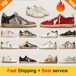 Italy Brand Designer Casual Shoes Low Golden Womens Mens Suede Flat Luxury Platform Leather Do-old Dirty Outdoor Sports Sneakers sport