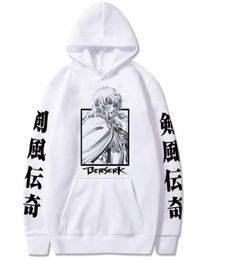 Japan Anime Berserk Griffith Manga Hoodies Sweatshirt Pullover Tops Long Sleeve Hip Hop Fashion Man Cartoon Hoodies sweatshirt Y082374531