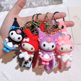 keychains woman designer keyring for women accessories cartoon figure anime Taekwondo buckle car key chain men's Creative silicone figure key chain pendant 036