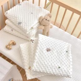 Blankets Baby Blanket Born Cotton Minky Soft Swaddle Wrap Infant Bedding Crib Sheet Quilt Toddler Comforter Sleep Cover