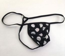 Mens Gstring pouch Low Rise String Posing Thong Contoured Pouch Triangle back G7994 stretchy Underwear Dots Black white1815265