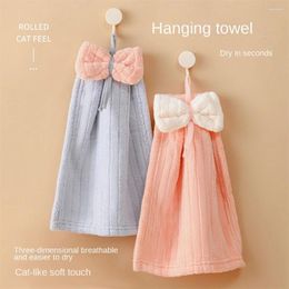 Towel High Density Fluff Cartoon Hand Towels Modern Bathroom Supplies Multi-purpose Home Towelette Orange Household Tools Quick