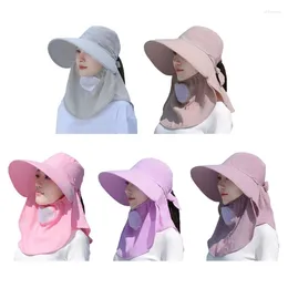 Wide Brim Hats Outside Enthusiasts Hat With Face Cover For Adult Keep Neck Cool Weather Holiday Cycling Hiking Sun