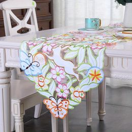 Table Cloth Easter Polyester Colorful Runners Holiday Party Decor Washable Kitchen Dining Wedding Decorations