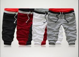 Summer Style Mens Harem Sport Athletic Baggy Jogger Shorts Cotton Blends Shorts Black Gray Plus Size SXXL6033242