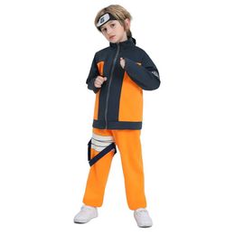 Kleidungsstücke luxuriöser Jungen Anime Ninja Rollenspiel Kostüm Kinderkörper Kostüme Halloween Carnival Kostüm Party Set Q240517