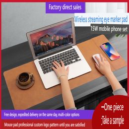 2024 Versão mais recente Office multifuncional 15W Telefone celular sem fio Charge Rouse Mouse Mouse Pad grande e longa Mat de mesa