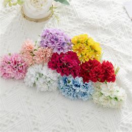 Decorative Flowers Heads Artificial Silk Carnation Scrapbooking Wreaths Gifts Box Christmas Decor For Home Wedding