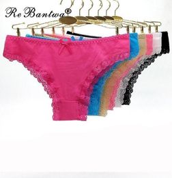 10 Pcsset Cotton Panties for Women Sexy Lace Transparent Briefs Female Underwear Lady New Lingerie Whole 17180136