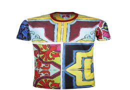 Floral Print Mens T Shirts New Fashion Short Sleeve T Shirt Men Brand ONeck Fitness Tshirt Men Tshirt Homme EURO SIZE3627307