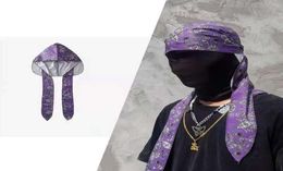 6 Colour Beanie Durag Headband Pirate Hat Bandanas For Men and Women Silky Durags Wigs Do DuRag Headwraps Hip hop Street Caps Head1449935