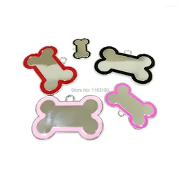 Dog Tag 10pcs/lot Anti-lost Big ID Engraved Pet Cat Puppy Collar Accessories Telephone Name Tags