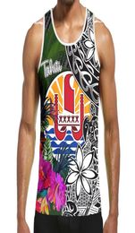 Men039s Tank Tops 3D Polynesia Tahiti Hawaiian Pineapple Print Top Hipster Casual Abstract Funny Sleeveless Vest Men And Women 1249490