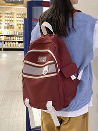 Backpack Schoolbag Junior High School Large Capacity 14 Inch Computer Multi-layer Senior Sense College