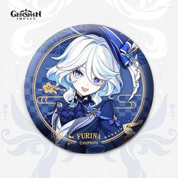 Brooches Game Genshin Impact Theme Badge Furina Lyney Dehya Button Brooch Pin Clothes Backpack Decoration Fans Gifts