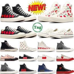 Designer women shoes Red Heart Big Eyes Chuck Hearts 70s Hi Skate Shoreline Cherry Shoe Classic Canvas Men Skateboard Sneakers size 35-44